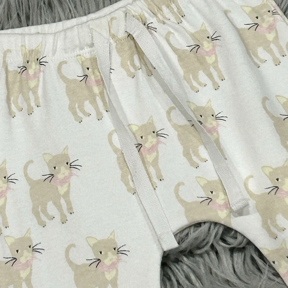 Sapling Girls Kitty Leggings Size 3/6 Month NEW
